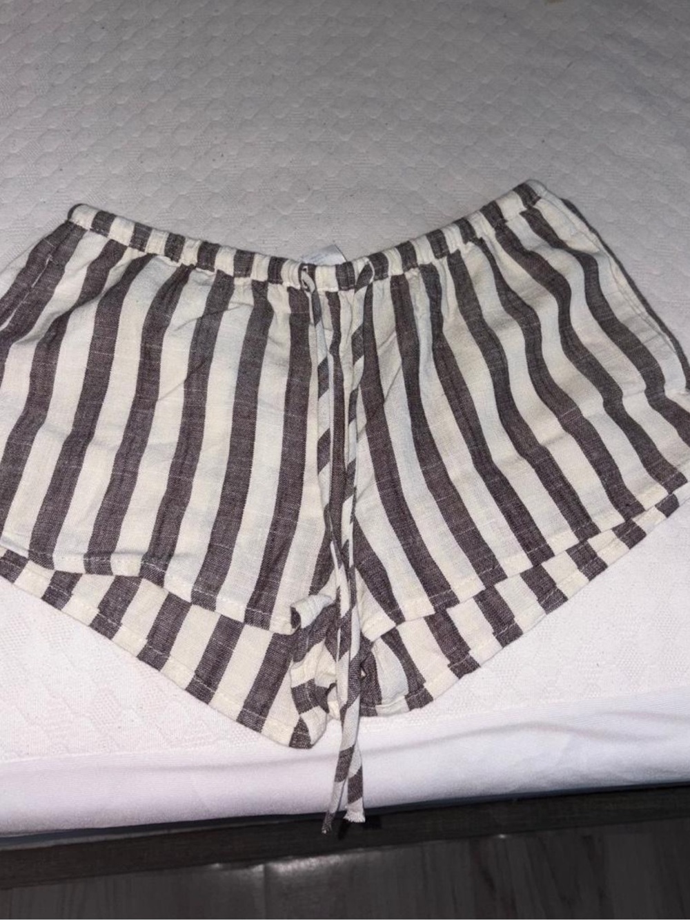 Striped Black and White Women’s Lounge Shorts